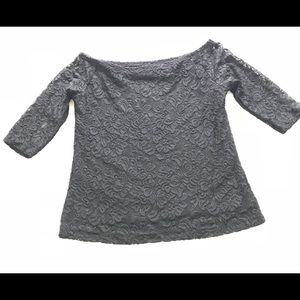 Women's black 3/4th sleeve top by code (size 14)